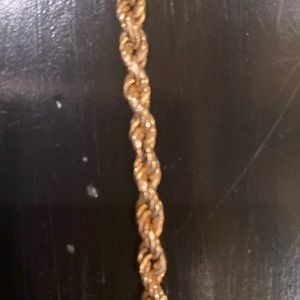 14 karat gold twisted cable bracelet